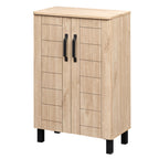 5-Tier Shoe Storage Cabinet Freestanding Wooden Shoe Rack Organizer