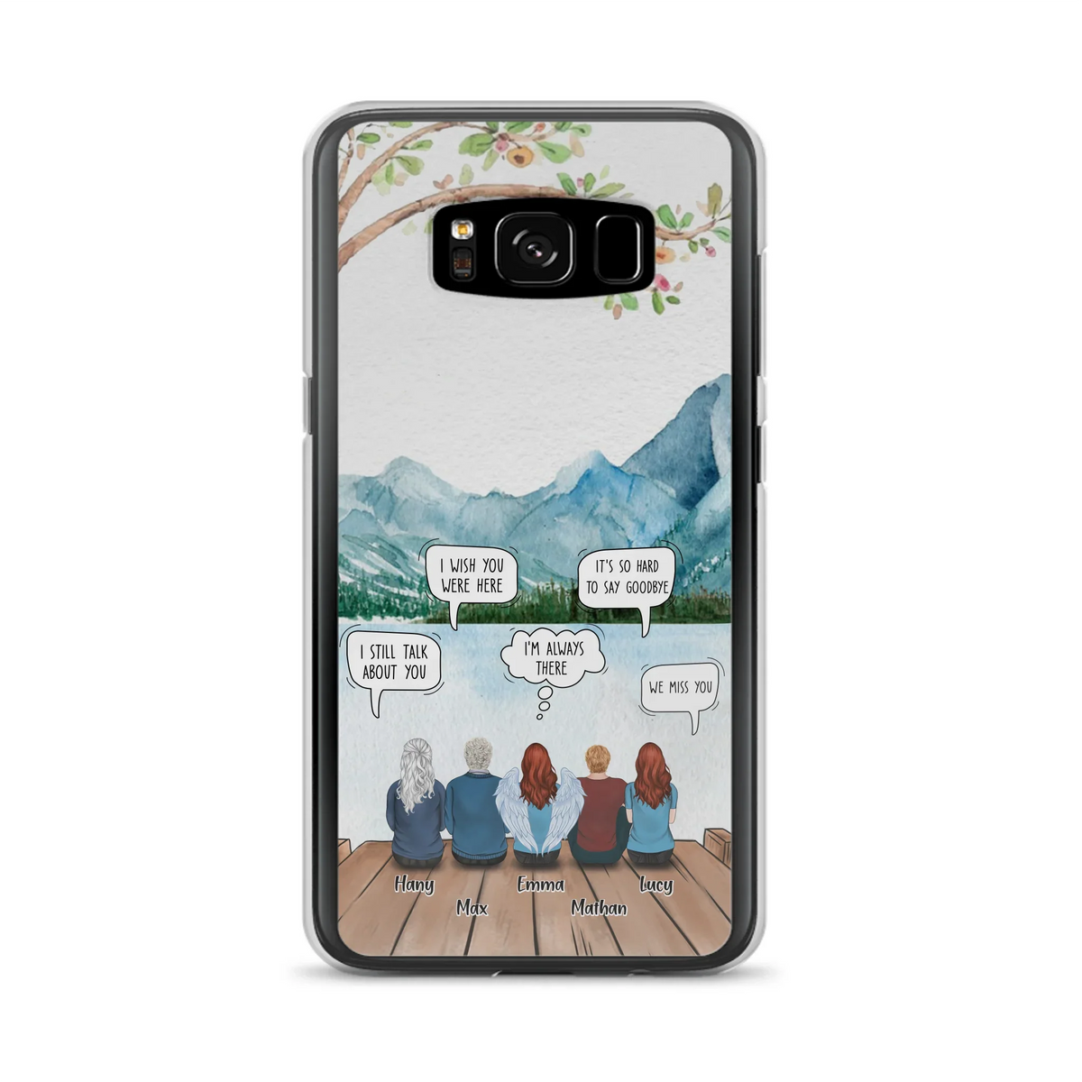 Custom Personalized Memorial Phone Case - Upto 5 People - Best Gift For Family - Case For Iphone & Samsung