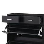 Large Size Shoe Cabinet - Modern Tipping Bucket Organizer