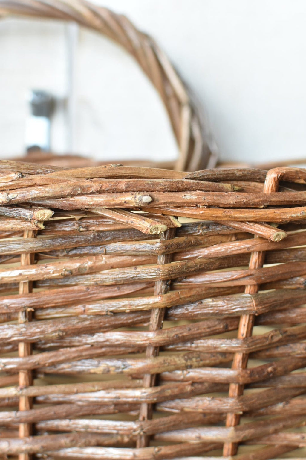 11" x 17" Wicker Basket w/Handle