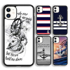 Classical Small Anchors Phone Case Cover For Iphone 14 5 6s 7 8 Plus X Xr Xs 11 12 13 Pro Max Ultra Plus Transparent Mobile Phone Case Anchor Phone Cover