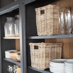 Rattan Square Kubu Storage Baskets