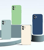 Luxury Silicone Case For iPhone 13 14 Pro Max Case For iPhone 13 Mini 13 14 Pro Cover Mobile Phone Case Silicone Back Cover For iPhone Anti-Scratch Slim iPhone Case For Women And Men