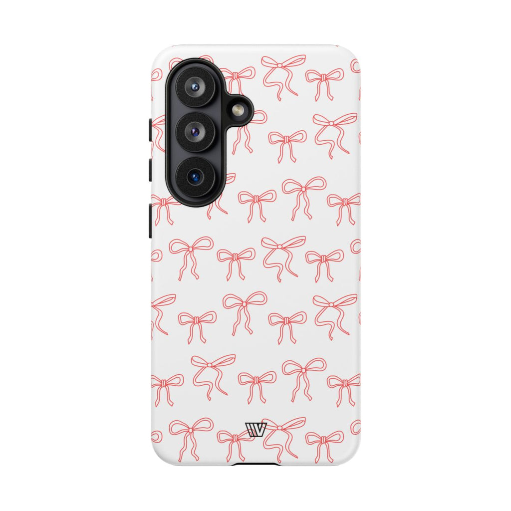 RED RIBBON CHARM | Tough Phone Case