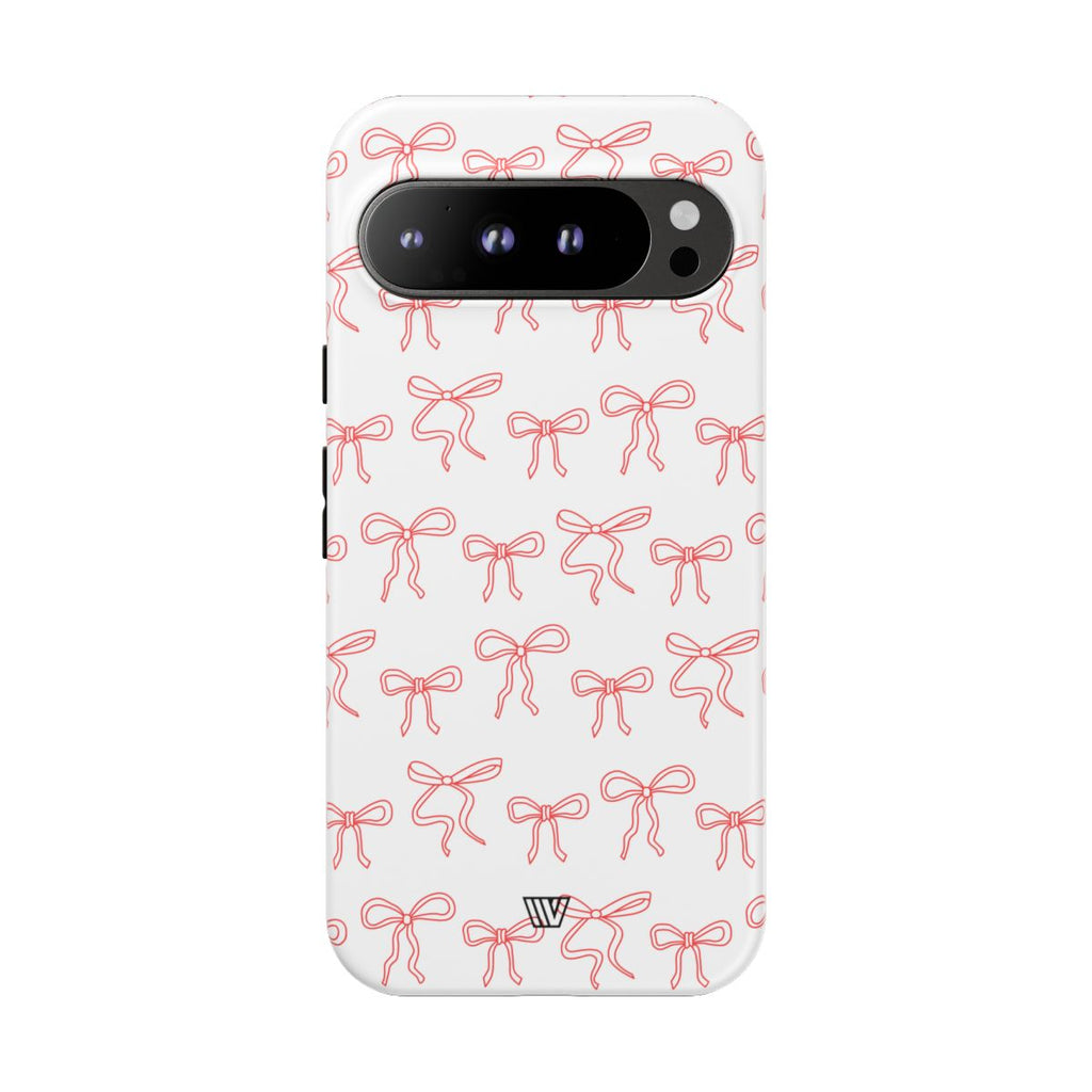 RED RIBBON CHARM | Tough Phone Case