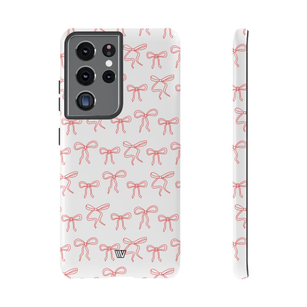 RED RIBBON CHARM | Tough Phone Case